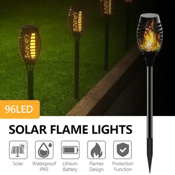 4Pcs 96 LED Solar Flame Lamp Flickering Waterproof Garden Flicker Lights Landscape Decoration Lawn Light Torch Outdoor Spotlight
4Pcs 96 LED Solar Flame Lamp Flickering Waterproof Garden Flicker Lights Landscape Decoration Lawn Light Torch Outdoor Spotlight