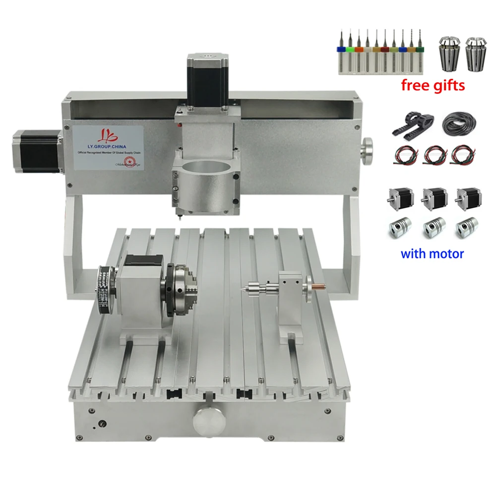 3040 cnc router frame 3 4 aixs Aluminium Engraving Machine Frame Kit With Nema23 Stepper Motors CNC Wood Lathe 300x400mm
3040 cnc router frame 3 4 aixs Aluminium Engraving Machine Frame Kit With Nema23 Stepper Motors CNC Wood Lathe 300x400mm