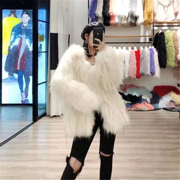 autumn 2020 and winter new braid hair woven fur temperament female long fur coat
autumn 2020 and winter new braid hair woven fur temperament female long fur coat