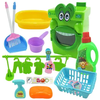 17 PCS Cartoon Big Mouth Washing Machine Toy Set Cute Cleaning Appliance Simulation Washing Machine Pretend Toy For Kids Gift
17 PCS Cartoon Big Mouth Washing Machine Toy Set Cute Cleaning Appliance Simulation Washing Machine Pretend Toy For Kids Gift