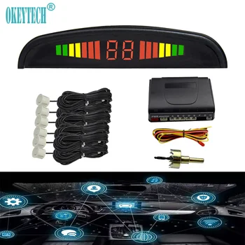 OkeyTech 6 Sensors Car LED Parking Sensor Reverse Backup Car Parking Radar Monitor Detector System Display Auto Car Radar Alarm
OkeyTech 6 Sensors Car LED Parking Sensor Reverse Backup Car Parking Radar Monitor Detector System Display Auto Car Radar Alarm