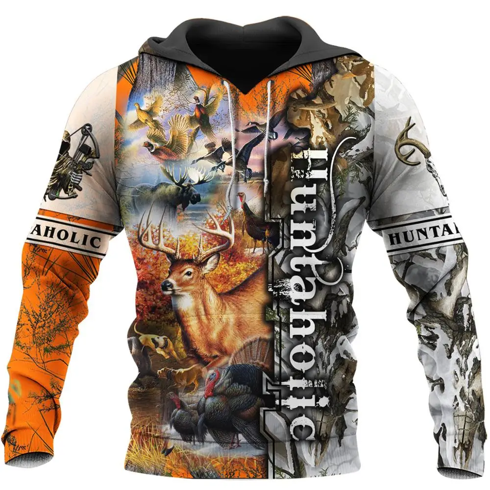 

Hunting Camo Animal 3D Printed Animal Mens Hoodie Harajuku Sweatshirt Unisex Casual Jacket Pullover sudadera hombre KJ054