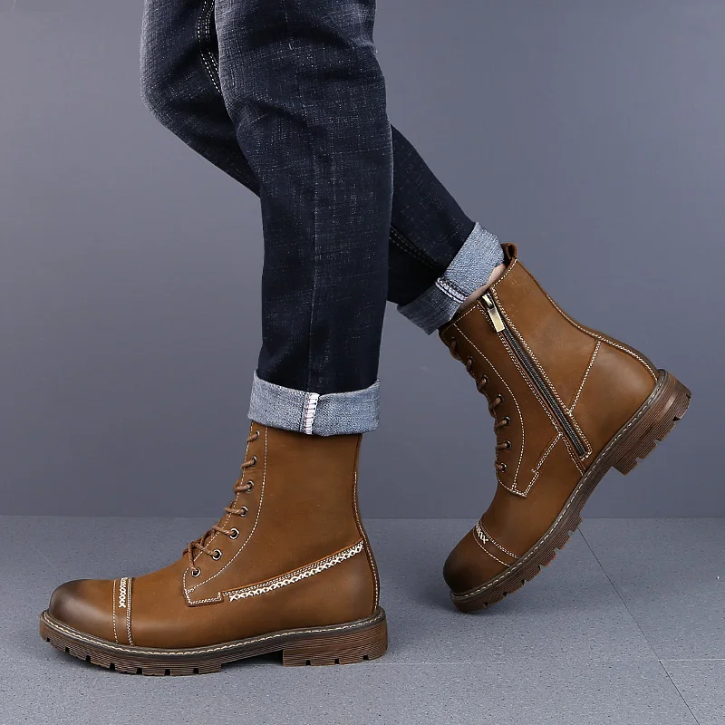 New Martin boots men's leather high boots winter retro boots men's large size matte leather boots
New Martin boots men's leather high boots winter retro boots men's large size matte leather boots