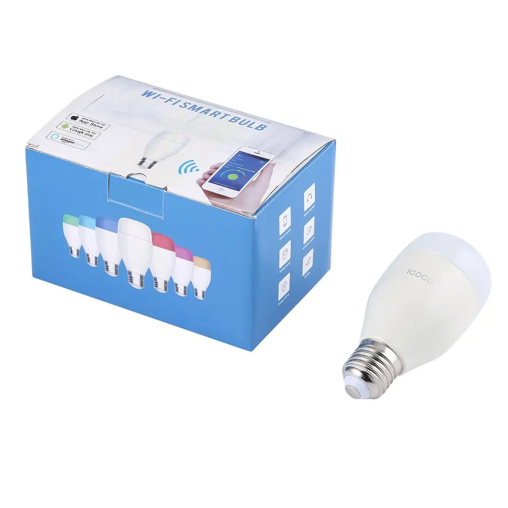 16 Million Color Display 4 Lighting Scenario Timer Switch Adjustable Brightness Remote Control Timing Intelligent Wifi Bulb
16 Million Color Display 4 Lighting Scenario Timer Switch Adjustable Brightness Remote Control Timing Intelligent Wifi Bulb
