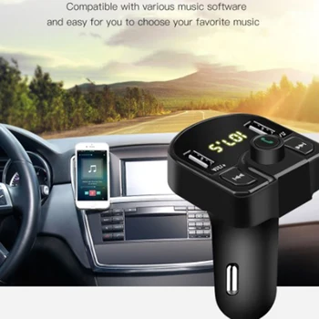 Bluetooth 4.0 Dual 2 USB Car Charger 2 Port USB FM Transmitter Phone MP3 Music Player DC 12V-24V
Bluetooth 4.0 Dual 2 USB Car Charger 2 Port USB FM Transmitter Phone MP3 Music Player DC 12V-24V