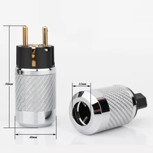 Hi-End Carbon Fiber Gold Plated European standard AC Power Plug IEC Female Plug Adapter Hifi Power Cable Connector
Hi-End Carbon Fiber Gold Plated European standard AC Power Plug IEC Female Plug Adapter Hifi Power Cable Connector