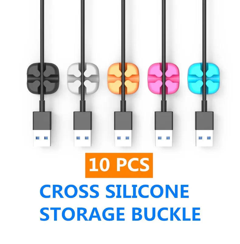 10pcs Cross Cable Fixer Desktop Cable Organizer Silicone Cable Clip Data Cable Storage Buckle Cable Single Port Five Colors
10pcs Cross Cable Fixer Desktop Cable Organizer Silicone Cable Clip Data Cable Storage Buckle Cable Single Port Five Colors