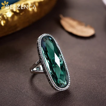 925 Sterling Silver Hyperbole Oval Gemstone Women's Ring Green Crystal Smoky Quartz Trendy Resizable Rings Fine Jewelry Gift
925 Sterling Silver Hyperbole Oval Gemstone Women's Ring Green Crystal Smoky Quartz Trendy Resizable Rings Fine Jewelry Gift