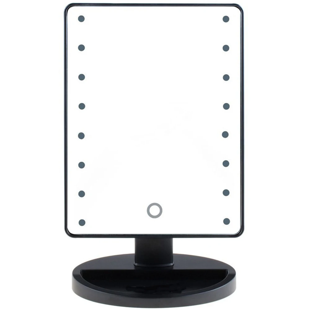 Portable Convenience16 LED Light Makeup Mirror Vanity Mirror with Touch Screen Dimming 180 Degree Rotation Rotation High Quality
Portable Convenience16 LED Light Makeup Mirror Vanity Mirror with Touch Screen Dimming 180 Degree Rotation Rotation High Quality