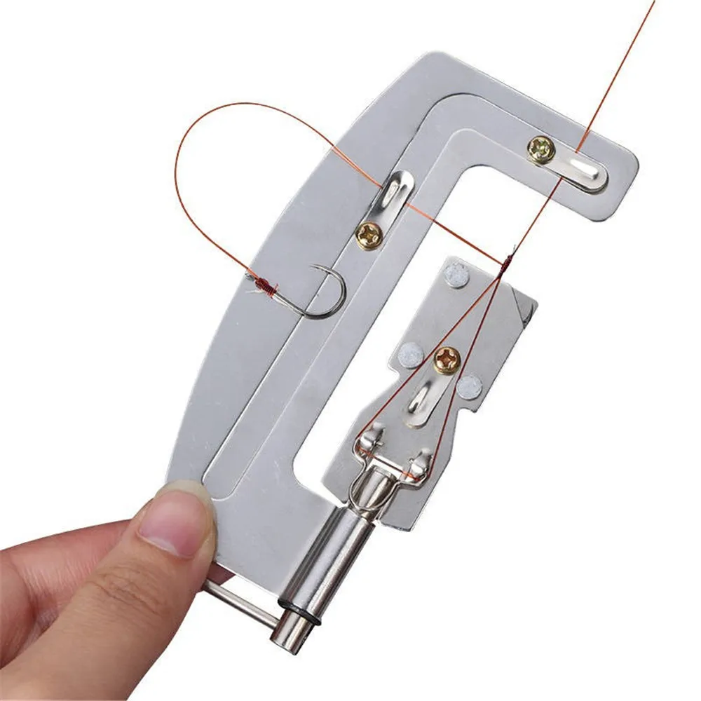 Semi Automatic Fishing Hooks Line Tier Machine Portable Stainless Steel Fish Hook Line Knotter Tying Binding Fishing Accessories
Semi Automatic Fishing Hooks Line Tier Machine Portable Stainless Steel Fish Hook Line Knotter Tying Binding Fishing Accessories