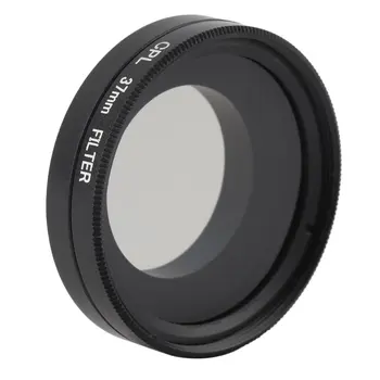 

37mm Aluminum Alloy Glass CPL Filter Circular Shape Black Polarized Lens For Gopro HD Hero 4
