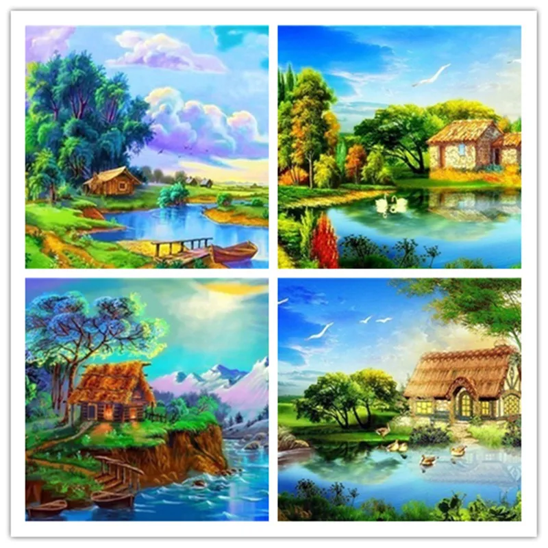 DIY Diamond Embroidery Spring Diamond Picture Farmhouse Diamond Painting Full Landscape Cross stitch Home Decoration
DIY Diamond Embroidery Spring Diamond Picture Farmhouse Diamond Painting Full Landscape Cross stitch Home Decoration