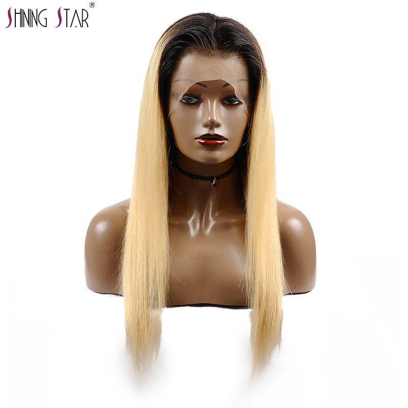 T1B/613 Ombre Honey Blonde Brazilian Full Lace Frontal Human Hair Wig Shining Star Nonremy Straight Hair Front Wigs Pre Plucked
T1B/613 Ombre Honey Blonde Brazilian Full Lace Frontal Human Hair Wig Shining Star Nonremy Straight Hair Front Wigs Pre Plucked