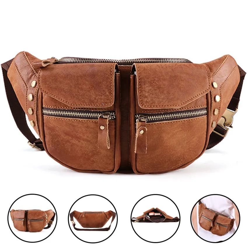 JNKET New Retro Men's Cowhide Chest Bag Casual Shoulder Bag Outdoor Sports Crossbody Bag Multifunctional Sling Bag
JNKET New Retro Men's Cowhide Chest Bag Casual Shoulder Bag Outdoor Sports Crossbody Bag Multifunctional Sling Bag