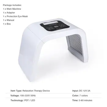 Pdt Smart Spectrometer Led Light Dynamic Beauty Equipment Seven-Color Spectrometer Beauty Salon Acne Beauty Instrument 2020
Pdt Smart Spectrometer Led Light Dynamic Beauty Equipment Seven-Color Spectrometer Beauty Salon Acne Beauty Instrument 2020