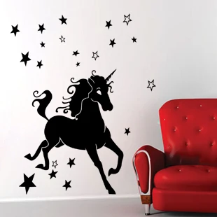Unicorn wall stickers kidroom wall decoration stickers for 88*120cm finishing Decal
Unicorn wall stickers kidroom wall decoration stickers for 88*120cm finishing Decal