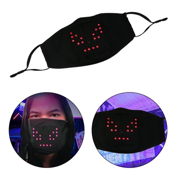 LED Cotton Dust Face Mask Programmable USB Charging Luminous Mask Voice Control Party Gift Display Board Mask Face Mascarillas
LED Cotton Dust Face Mask Programmable USB Charging Luminous Mask Voice Control Party Gift Display Board Mask Face Mascarillas