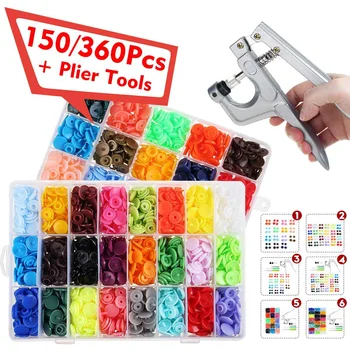 150pcs/360pcs T5 12mm Plastic Resin Snaps Button Fasteners Pliers Press Stud Cloth Button Press Machine Sewing Tools
150pcs/360pcs T5 12mm Plastic Resin Snaps Button Fasteners Pliers Press Stud Cloth Button Press Machine Sewing Tools
