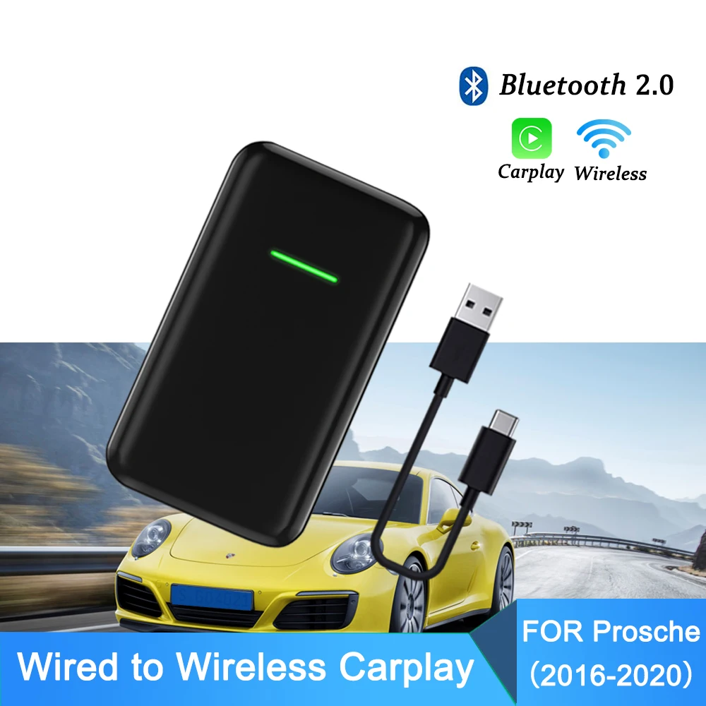 Apple Wired to Wireless Carplay USb Dongle Adapter For Porsche 718 Panamera Macan Cayenne 911 Taycan Carplay2air Ios13 14
Apple Wired to Wireless Carplay USb Dongle Adapter For Porsche 718 Panamera Macan Cayenne 911 Taycan Carplay2air Ios13 14