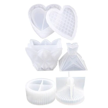 3PCS Jewelry Box Epoxy Resin Molds, Flower Pot Mould Jewelry Box Casting Mould DIY Box
3PCS Jewelry Box Epoxy Resin Molds, Flower Pot Mould Jewelry Box Casting Mould DIY Box