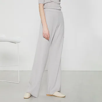 Women's broadleg pants knit 2019 autumn new solid color pockets in Europe and the United States fashion Joker sweatpants casual
Women's broadleg pants knit 2019 autumn new solid color pockets in Europe and the United States fashion Joker sweatpants casual