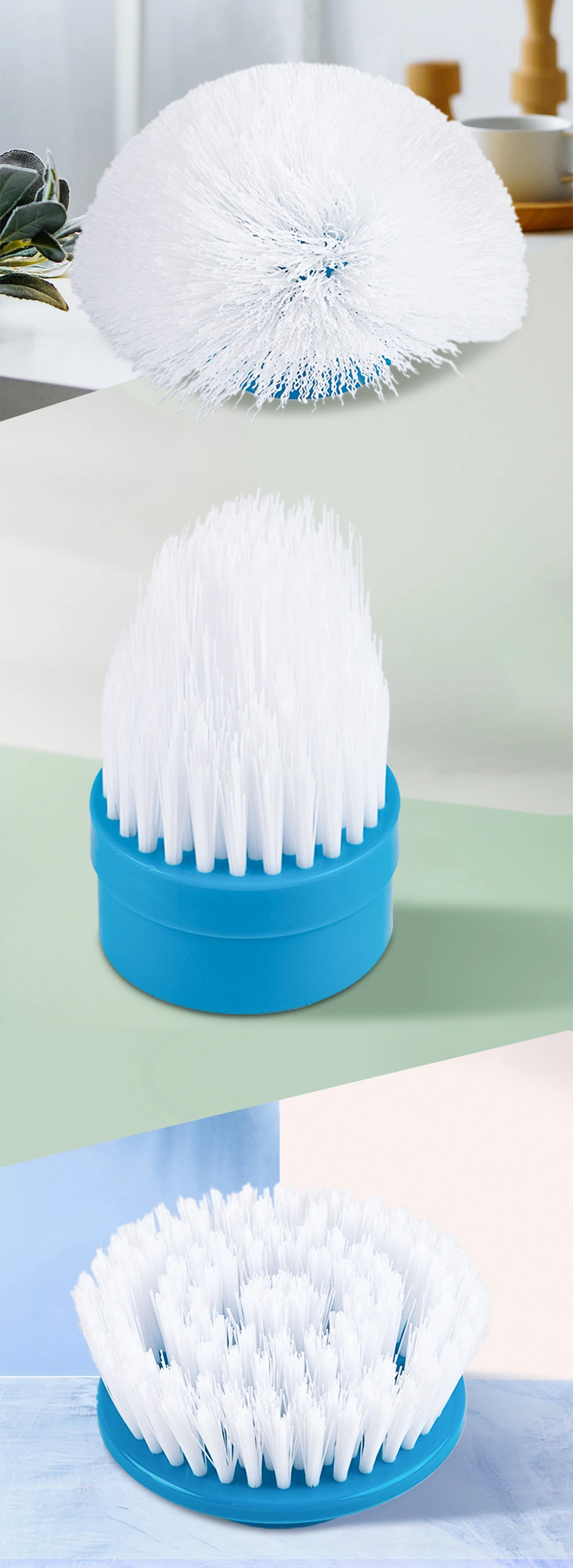 Generic Electric Cleaning Turbo Scrub Brush Adjustable Waterproof