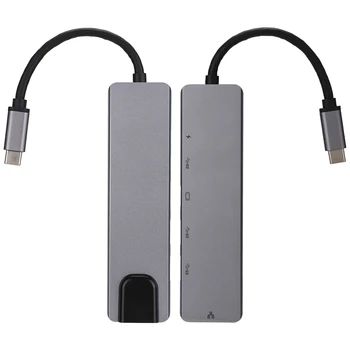 SOONHUA 6In1 USB HUB Type-C USB 3.0 HUBs Data Reader USB HUB Multiport Adapter 4K HDMI Plug And Play For Laptop
SOONHUA 6In1 USB HUB Type-C USB 3.0 HUBs Data Reader USB HUB Multiport Adapter 4K HDMI Plug And Play For Laptop