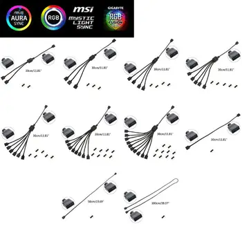 12V 4Pin AURA RGB Extension Adapter Cable Motherboard to RGB Connector Splitter
12V 4Pin AURA RGB Extension Adapter Cable Motherboard to RGB Connector Splitter