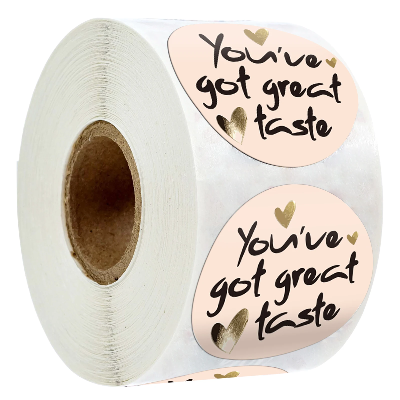 500pcs/roll With heart "You've got great taste" Stickers Seal labels 1'' Party Gift Packaging Thank you Stickers Envelope Decor
500pcs/roll With heart "You've got great taste" Stickers Seal labels 1'' Party Gift Packaging Thank you Stickers Envelope Decor