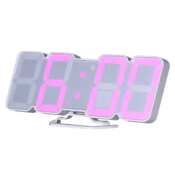 115 Color LED 3D Digital Desk Wall Clock 12/24h Thermometer Remote/Vioce Control
115 Color LED 3D Digital Desk Wall Clock 12/24h Thermometer Remote/Vioce Control