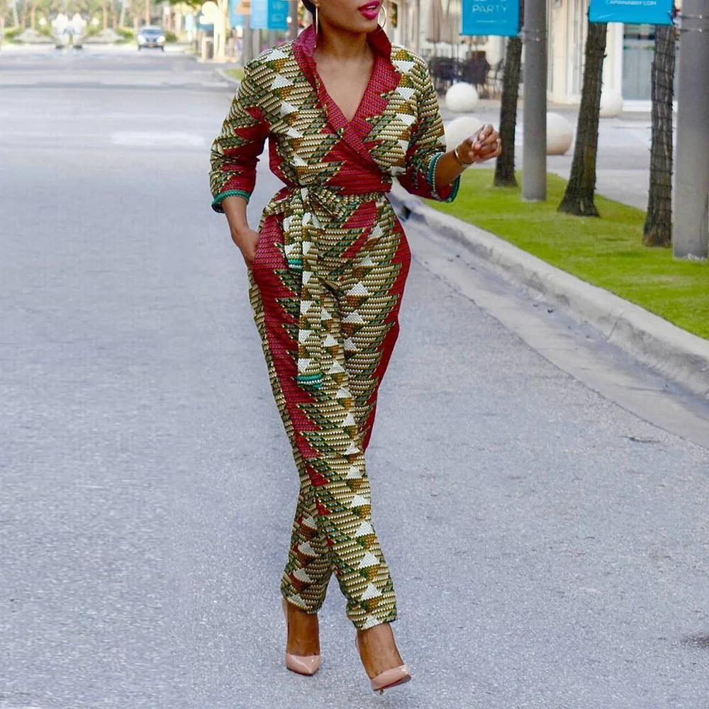 Women Jumpsuit Fashion Print African Office Ladies Overalls XL Casual High Waist Pants Sexy Skinny Autumn Long Jumpsuits Romper
Women Jumpsuit Fashion Print African Office Ladies Overalls XL Casual High Waist Pants Sexy Skinny Autumn Long Jumpsuits Romper