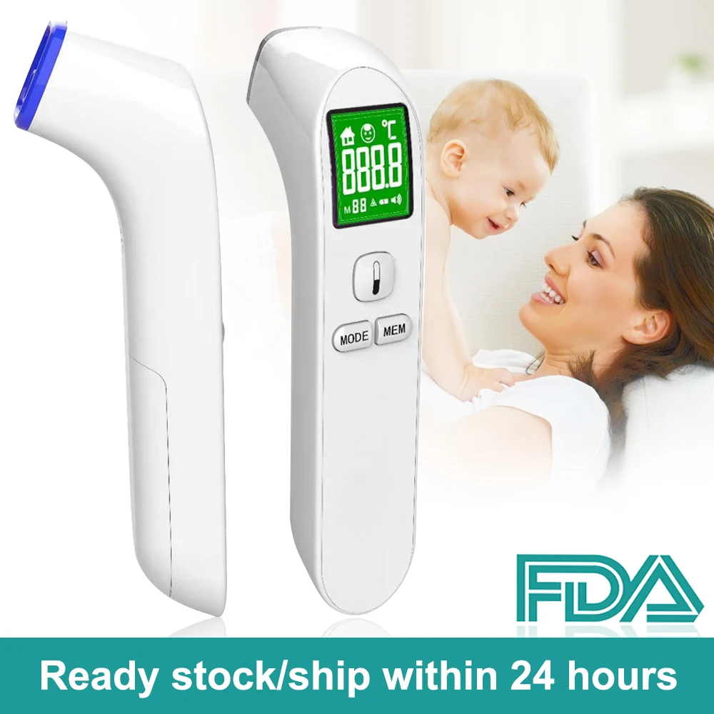 Infrared thermometer (forehead gun) Baby Forehead Digital LED Meter Non-contact Infrared Children Adult English version
Infrared thermometer (forehead gun) Baby Forehead Digital LED Meter Non-contact Infrared Children Adult English version