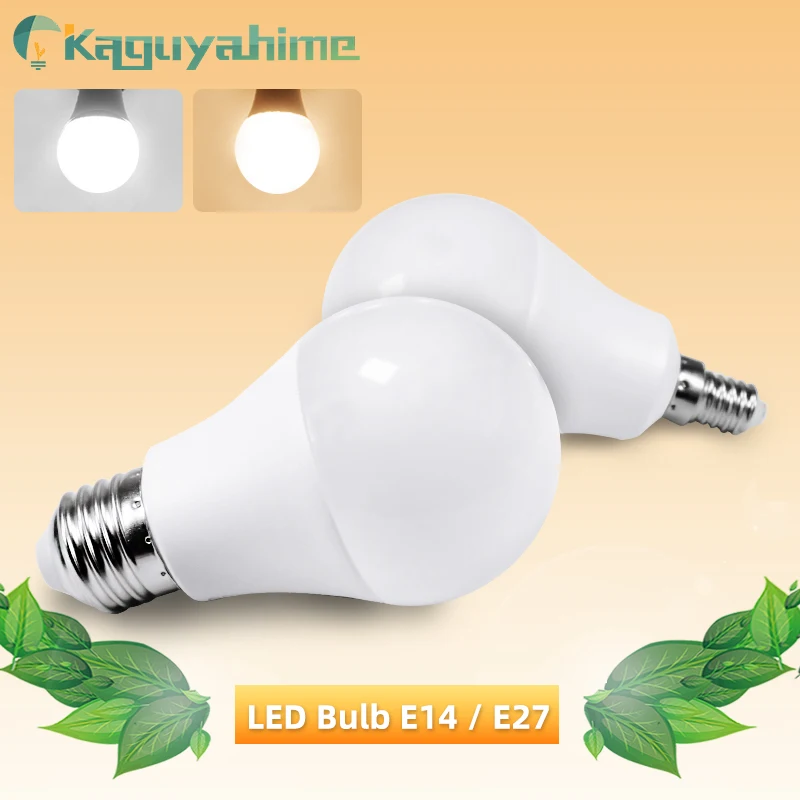 Светодиодная лампа Kaguyahime E27 E14 20 Вт 15 12 9 6 3 220 В переменного тока 240 В|Светодиодные