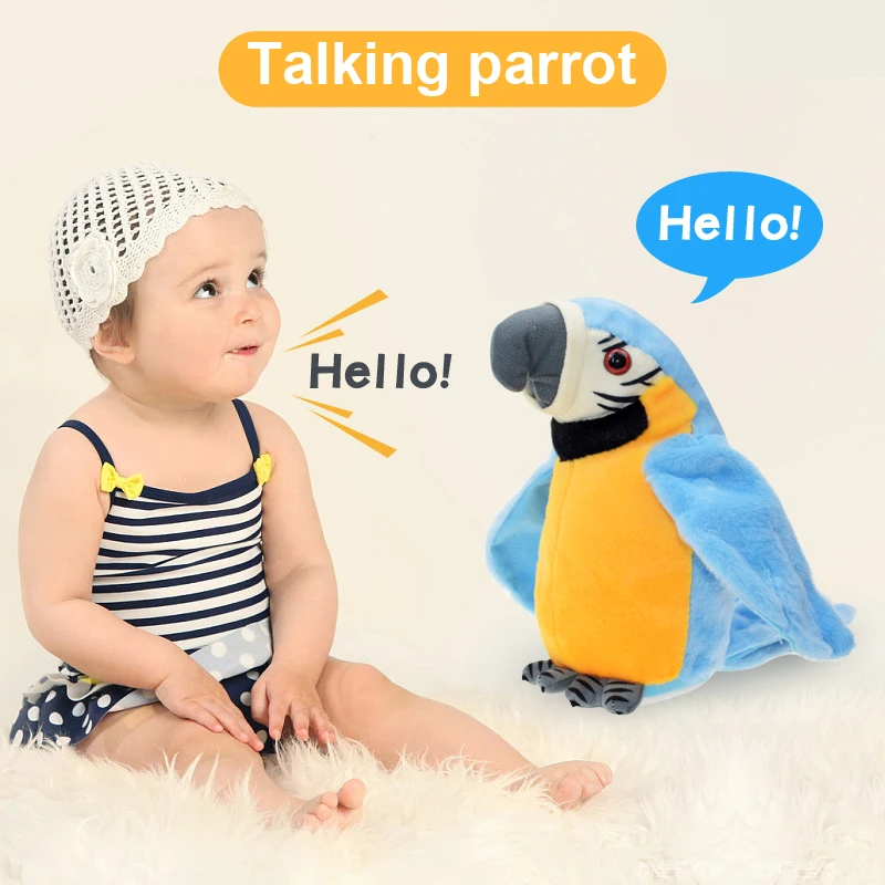 Cute Electric Talking Parrot Plush Toy Speaking Record Repeats Waving Wings Electroni Bird Stuffed Plush Toy As Gift For Kids
Cute Electric Talking Parrot Plush Toy Speaking Record Repeats Waving Wings Electroni Bird Stuffed Plush Toy As Gift For Kids