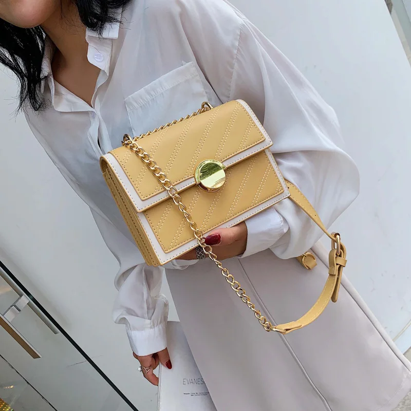 Summer women 2019 new Korean style small fresh chain small square bag fashion Joker shoulder bag 
Summer women 2019 new Korean style small fresh chain small square bag fashion Joker shoulder bag