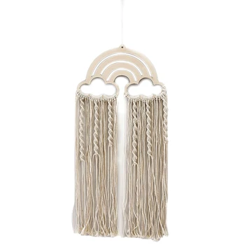Nordic Baby Room Rainbow Cotton Tassels Wall Hanging Handmade Macrame Home Decor Retro Handcrafted Girls Room Indian Decor 
Nordic Baby Room Rainbow Cotton Tassels Wall Hanging Handmade Macrame Home Decor Retro Handcrafted Girls Room Indian Decor