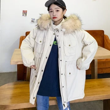 Winter Tooling Cotton clothing Women Korean bf loose Fur collar lamb fur coat Fashion Womens Warm Hooded cotton Overcoat FF1177
Winter Tooling Cotton clothing Women Korean bf loose Fur collar lamb fur coat Fashion Womens Warm Hooded cotton Overcoat FF1177