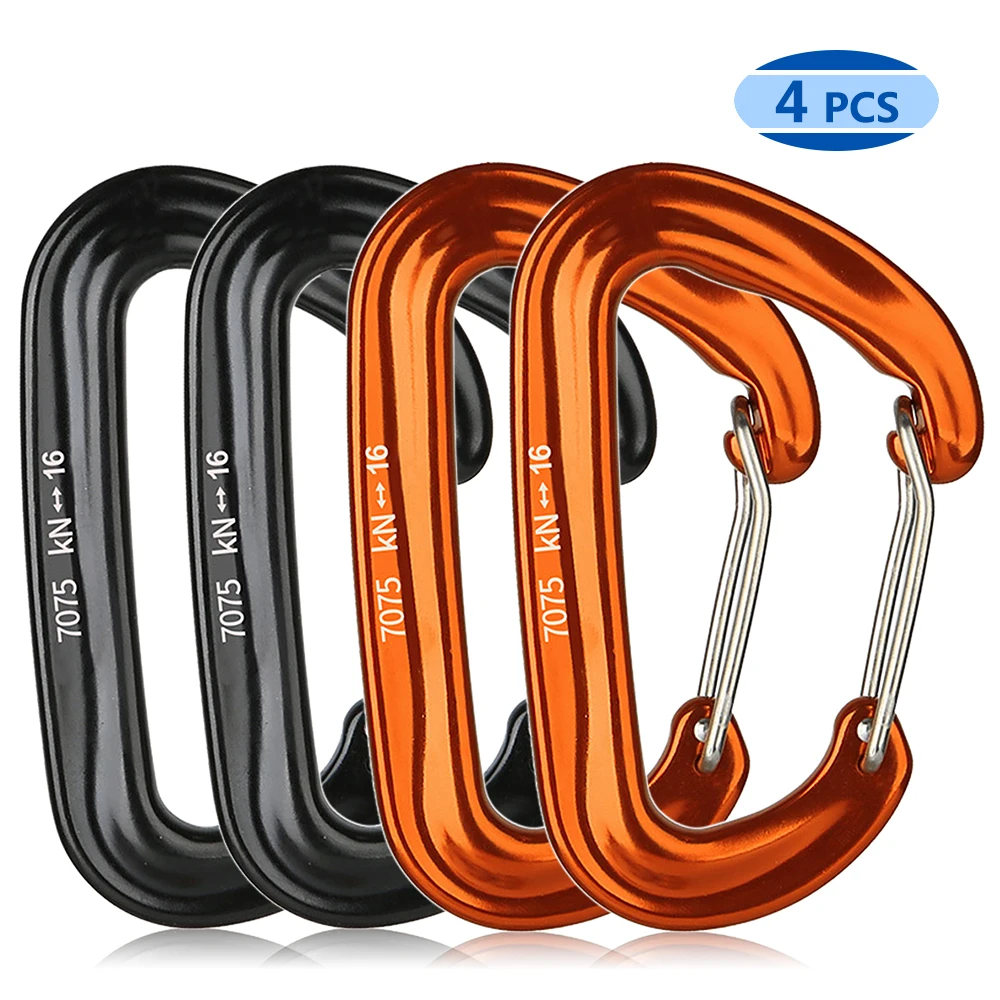 Professional Carabiner D Shape 16KN/3527lbs Heavy Dut Carbiner Hooks Climbing Safety Locking Clips Outdoor Protective Equipment
Professional Carabiner D Shape 16KN/3527lbs Heavy Dut Carbiner Hooks Climbing Safety Locking Clips Outdoor Protective Equipment