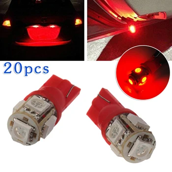 20pcs Red T10 LED Bulb Car Interior License Plate Light 2825 192 194 5050 5SMD Add Style And Brighten Your Vehicle
20pcs Red T10 LED Bulb Car Interior License Plate Light 2825 192 194 5050 5SMD Add Style And Brighten Your Vehicle
