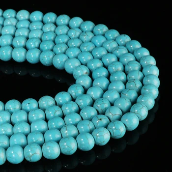 ZOSHI 100% Natural Turquoise Stone Round Loose Beads 4 6 8 10 MM Loose Bead For Jewelry Making Fit diy Bracelet Jewelry
ZOSHI 100% Natural Turquoise Stone Round Loose Beads 4 6 8 10 MM Loose Bead For Jewelry Making Fit diy Bracelet Jewelry