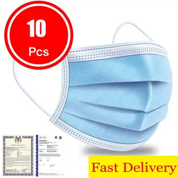 10pcs 3-layer Masks Face Mouth Masks Disposable Anti-Dust Blue Safety Masks Earloops Masks Fast Delivery
10pcs 3-layer Masks Face Mouth Masks Disposable Anti-Dust Blue Safety Masks Earloops Masks Fast Delivery