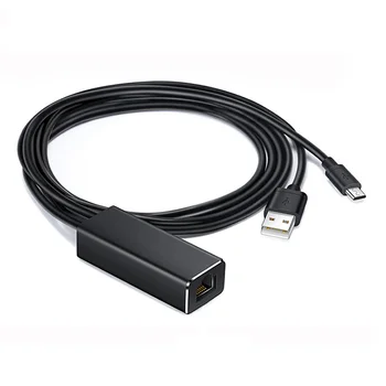 Portable Plug And Play Ethernet Adapter Aluminium Alloy Network Card Micro USB To RJ45 Stable Home Mini Gaming For Fire TV Stick
Portable Plug And Play Ethernet Adapter Aluminium Alloy Network Card Micro USB To RJ45 Stable Home Mini Gaming For Fire TV Stick