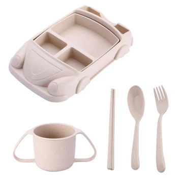 Baby Dinnerware Set Children Plate Tray Mat 6Pcs/Set Creative Bamboo Fiber Kid Feeding Spoon Fork Bowl Divided Dishes
Baby Dinnerware Set Children Plate Tray Mat 6Pcs/Set Creative Bamboo Fiber Kid Feeding Spoon Fork Bowl Divided Dishes