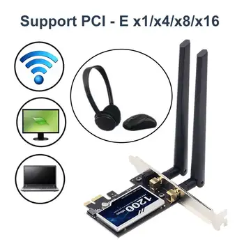 2.4GHz 5GHz WIFI Network Card High Performance Data Transmission PCI E Support For Windows 7 8 10 Internet Dual Band 1200Mbps
2.4GHz 5GHz WIFI Network Card High Performance Data Transmission PCI E Support For Windows 7 8 10 Internet Dual Band 1200Mbps