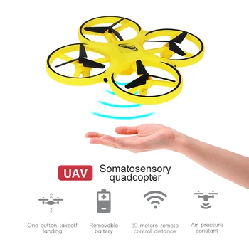 Fun UAV Mini Quadcopter Induction Drone Smart Watch Remote Sensing Gesture Aircraft UFO Somatosensory Noctilucent Interaction
Fun UAV Mini Quadcopter Induction Drone Smart Watch Remote Sensing Gesture Aircraft UFO Somatosensory Noctilucent Interaction