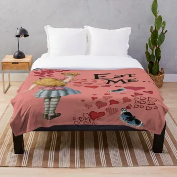 Soft Blanket for Bed Sherpa Flannel Fleece Blanket Home Travel Sofa Soft Throw Blanket Alice In Wonderland Eat Me Vintage Illust
Soft Blanket for Bed Sherpa Flannel Fleece Blanket Home Travel Sofa Soft Throw Blanket Alice In Wonderland Eat Me Vintage Illust