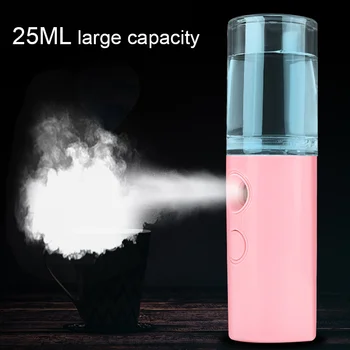 Nano spray Facial Steamer Portable Steam Face Humidifier USB Charging Mini Aroma Diffuser Handheld Steaming Beauty Instrument 
Nano spray Facial Steamer Portable Steam Face Humidifier USB Charging Mini Aroma Diffuser Handheld Steaming Beauty Instrument