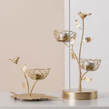 Nordic Wrought Iron Bird And Leaves Candle Holders Romantic Dinner Gold Home Decoration Candle Holder Candlestick Wedding Gifts
Nordic Wrought Iron Bird And Leaves Candle Holders Romantic Dinner Gold Home Decoration Candle Holder Candlestick Wedding Gifts