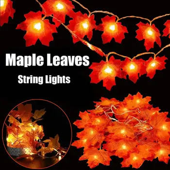 1M Maple Leaves Garland Led Fairy Lights For Christmas Decoration Autumn String Light Festive DIY Halloween Decor Seasonal Light
1M Maple Leaves Garland Led Fairy Lights For Christmas Decoration Autumn String Light Festive DIY Halloween Decor Seasonal Light