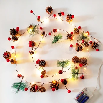 Xmas Pine Cones String Light Warm White Vintage Bulbs Christmas Tree Decoration Party Wedding Hanging Lights Holiday Props
Xmas Pine Cones String Light Warm White Vintage Bulbs Christmas Tree Decoration Party Wedding Hanging Lights Holiday Props